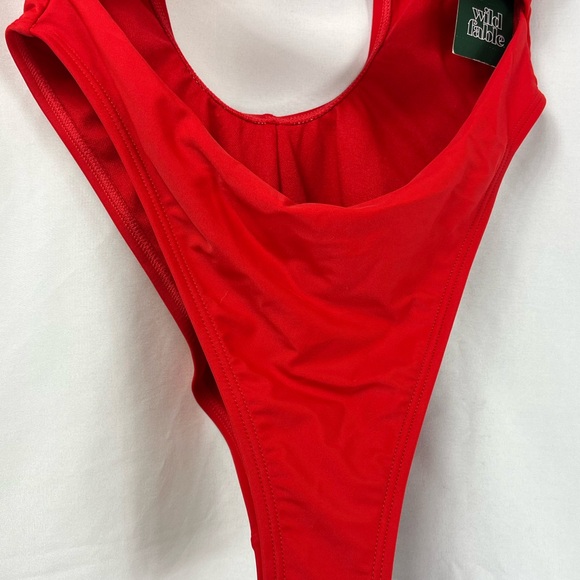 Wild Fable Red Cutout One Piece Swimsuit - Picture 4 of 15